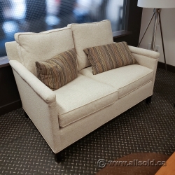 Off White Reception Loveseat Chair